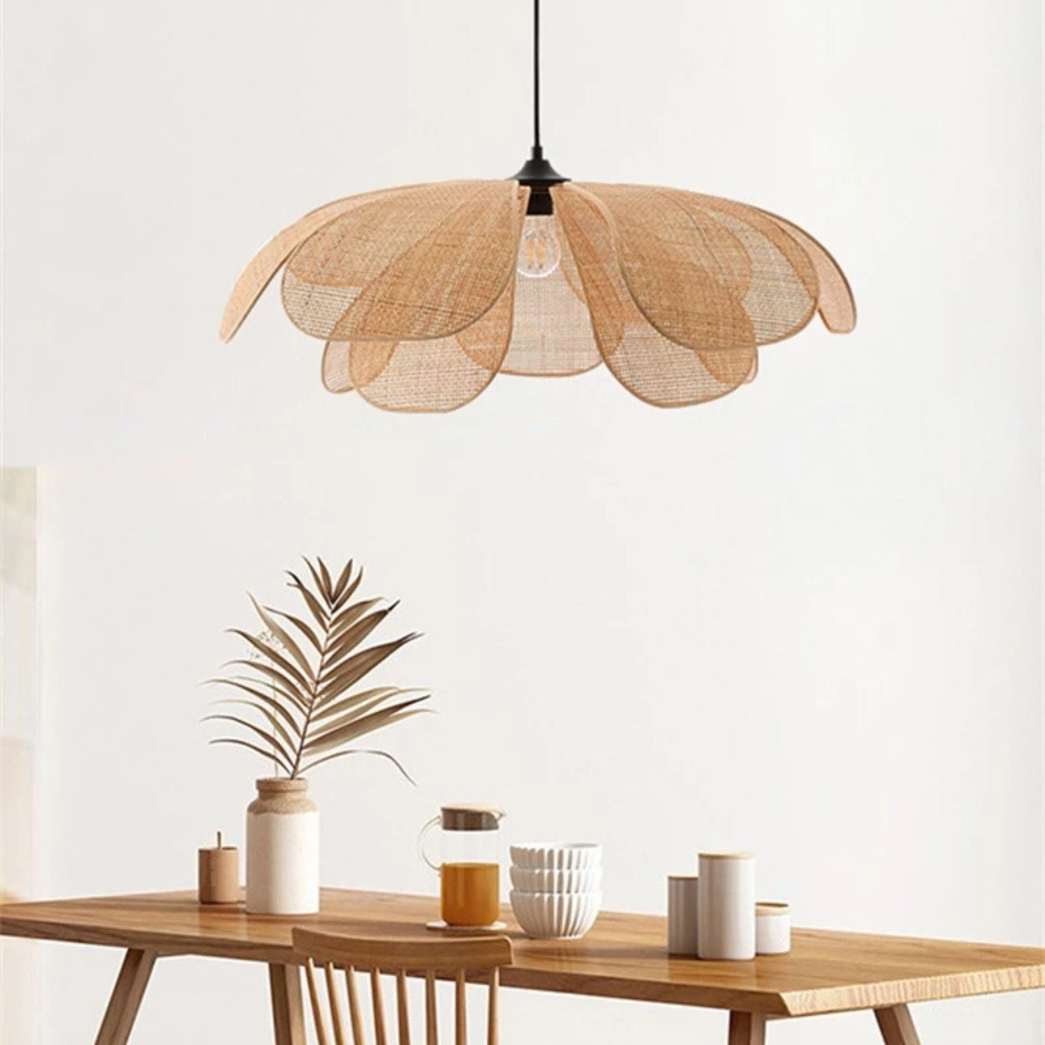 Suspension Fleur Rotin Hana