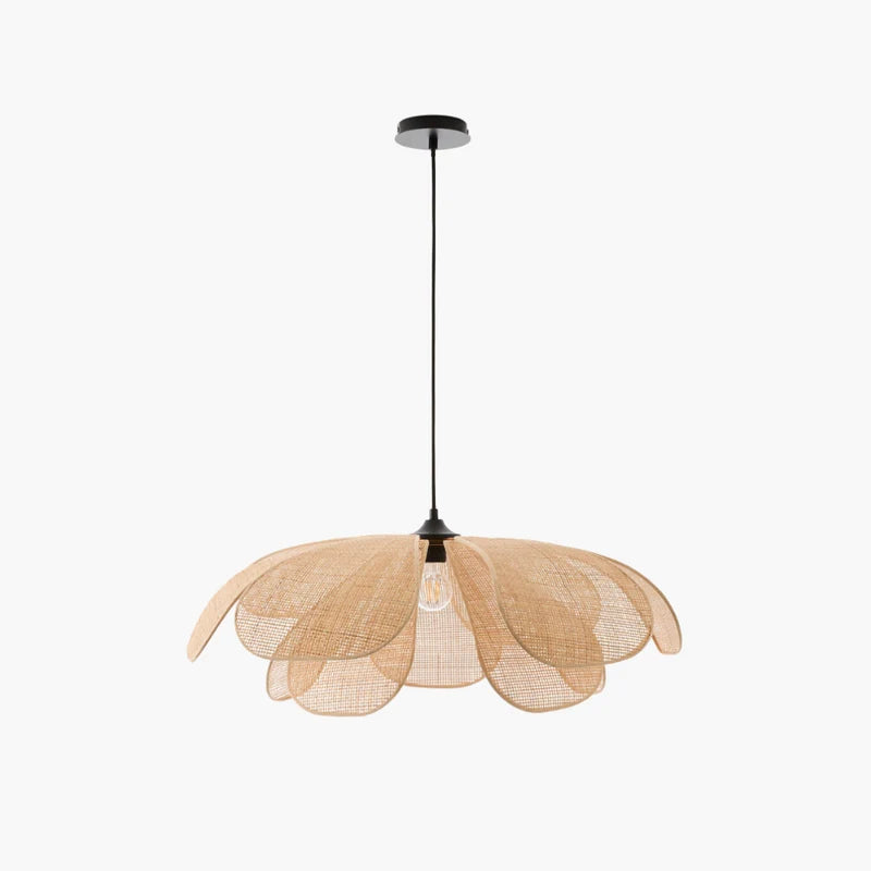 Suspension Rotin Fleur