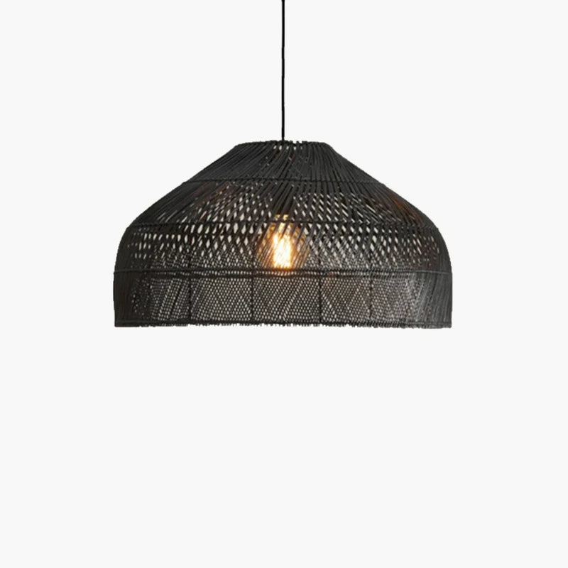 Suspension en Rotin Noir